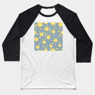 Sundazzle on Soft Blue Repeat 5748 Baseball T-Shirt